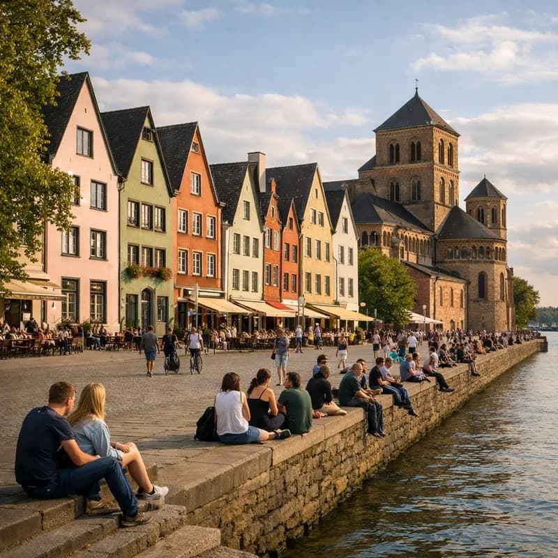 The waterside in Cologne