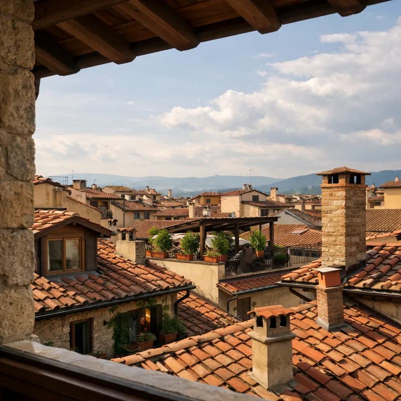 A view across the rooftops of Florence