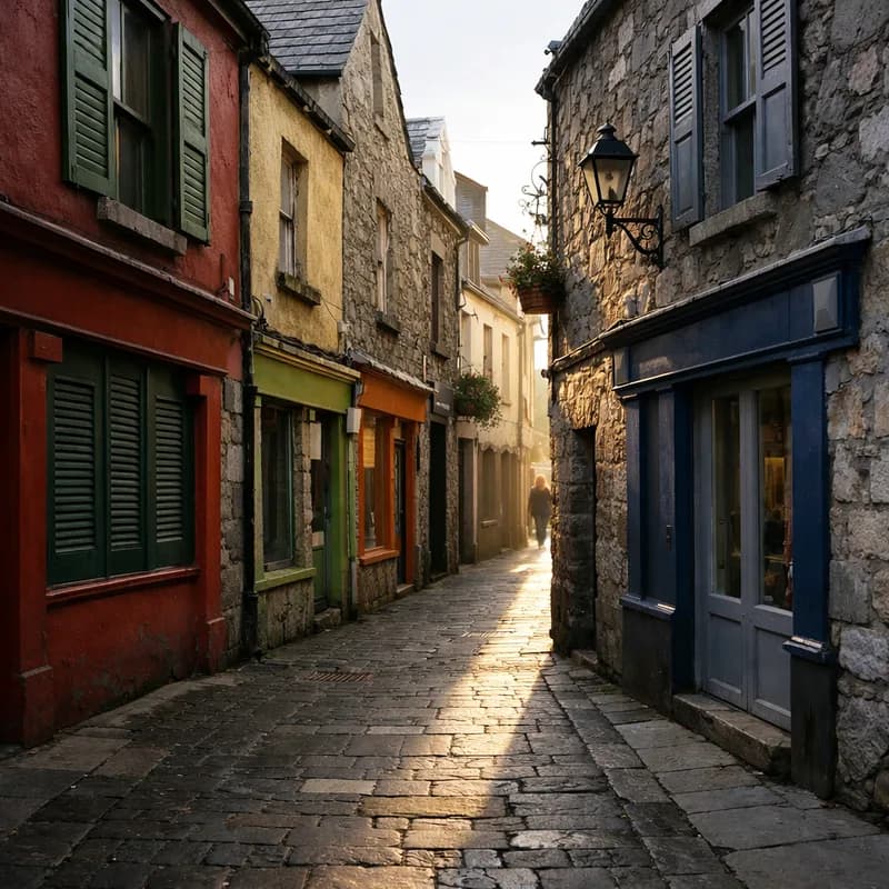 A lane in the old quarter of Galway