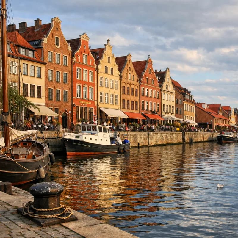 The harbour in Gdansk