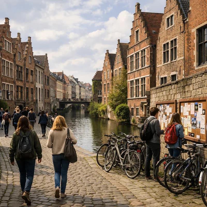 The university quarter of Ghent
