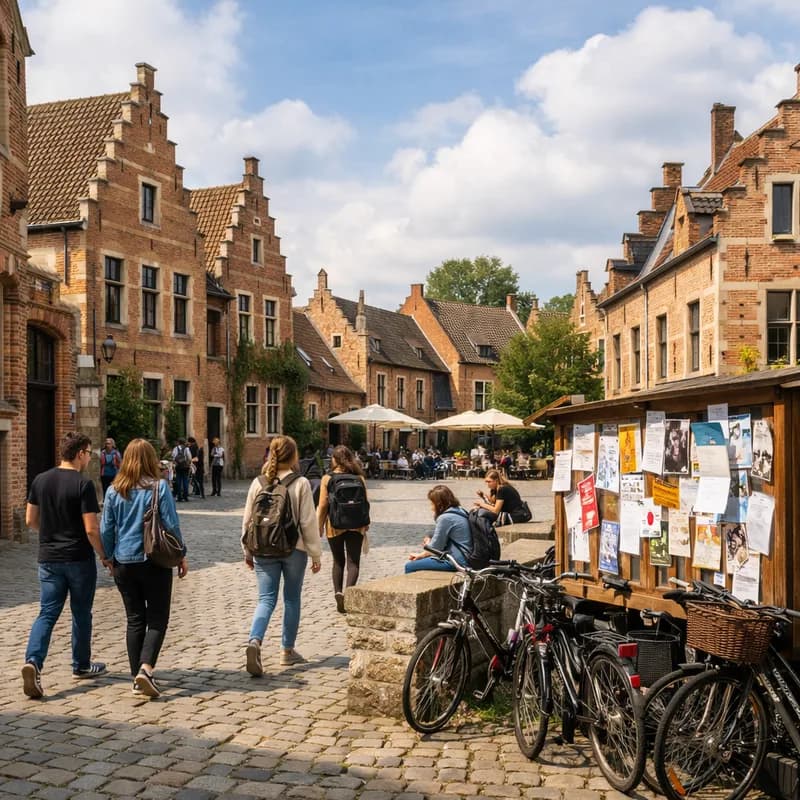The university quarter of Leuven
