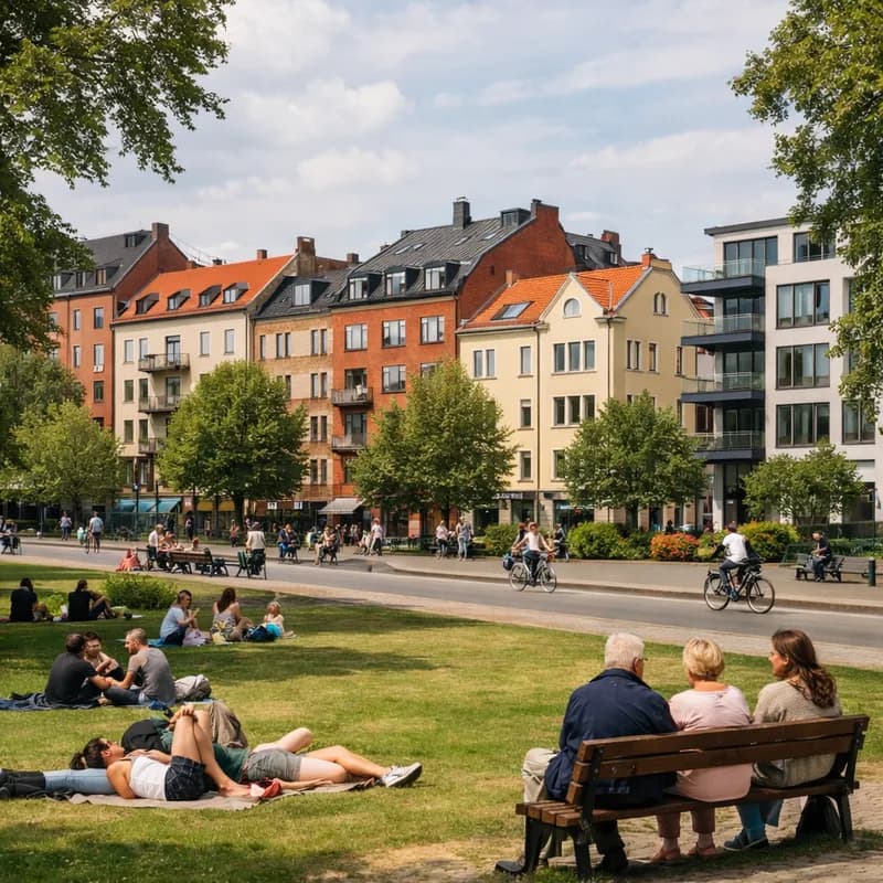 A city park in Malmo