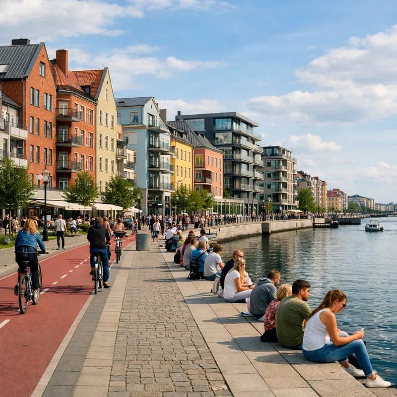 The waterside in Malmo