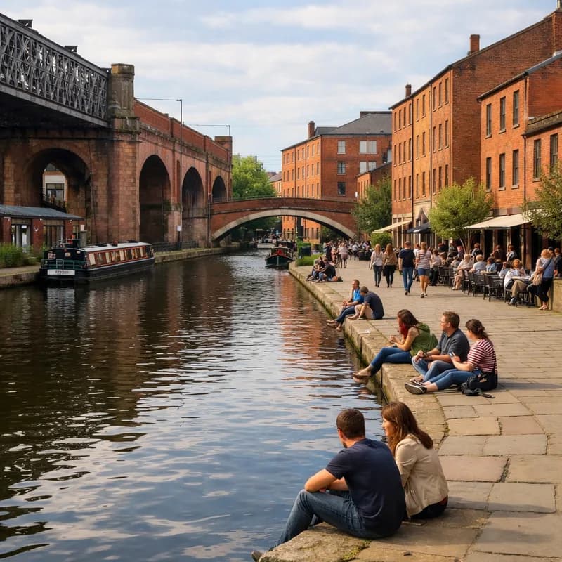 The waterside in Manchester
