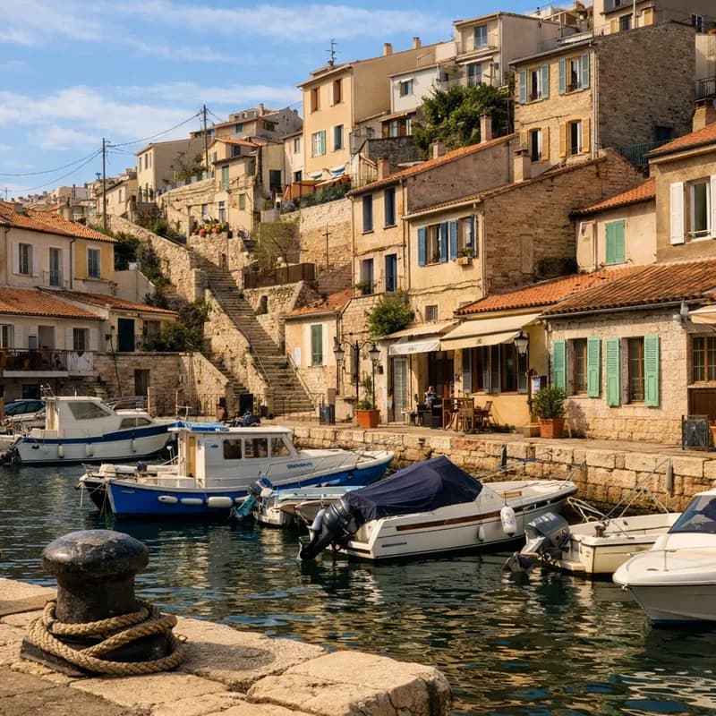 The harbour in Marseille