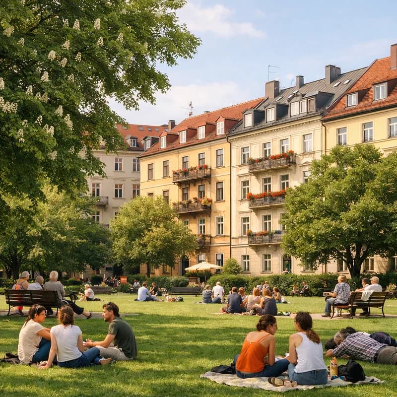 A city park in Munich