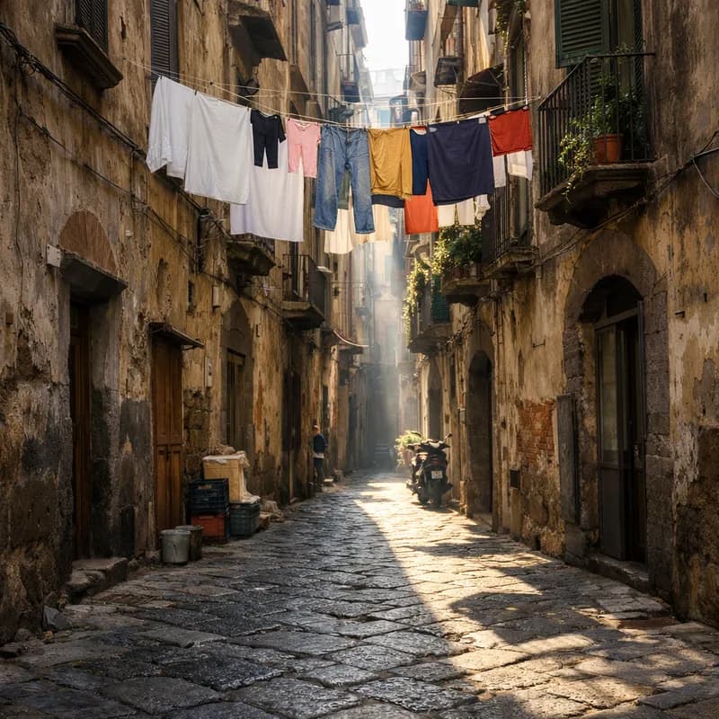 A lane in the old quarter of Naples