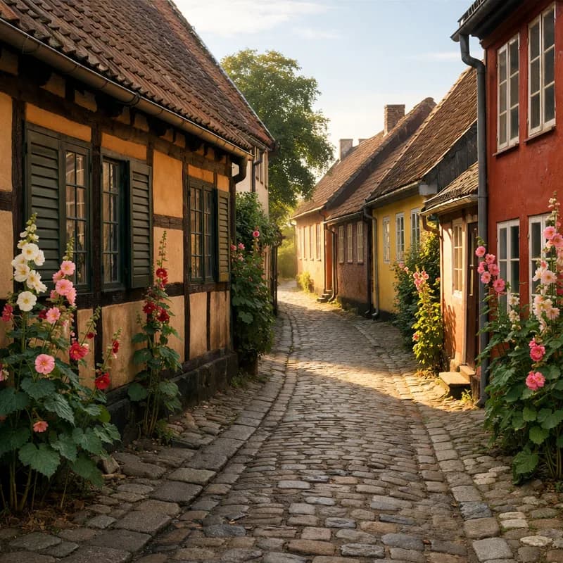 A lane in the old quarter of Odense