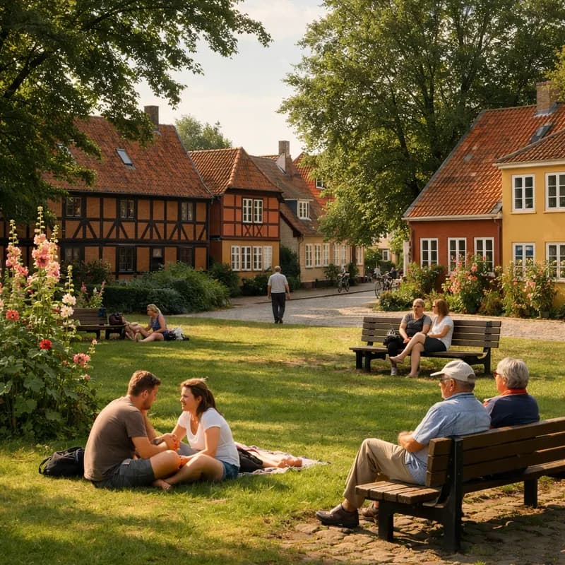A city park in Odense
