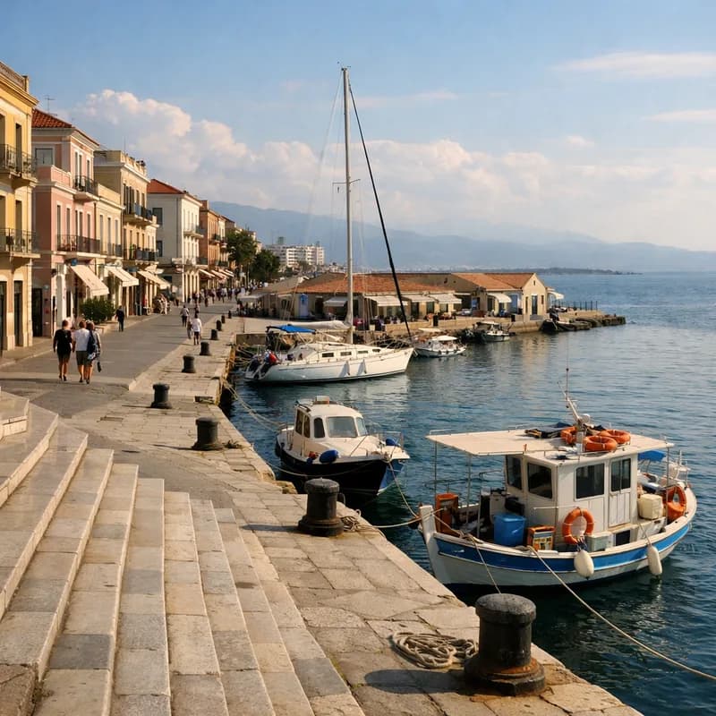 The harbour in Patras