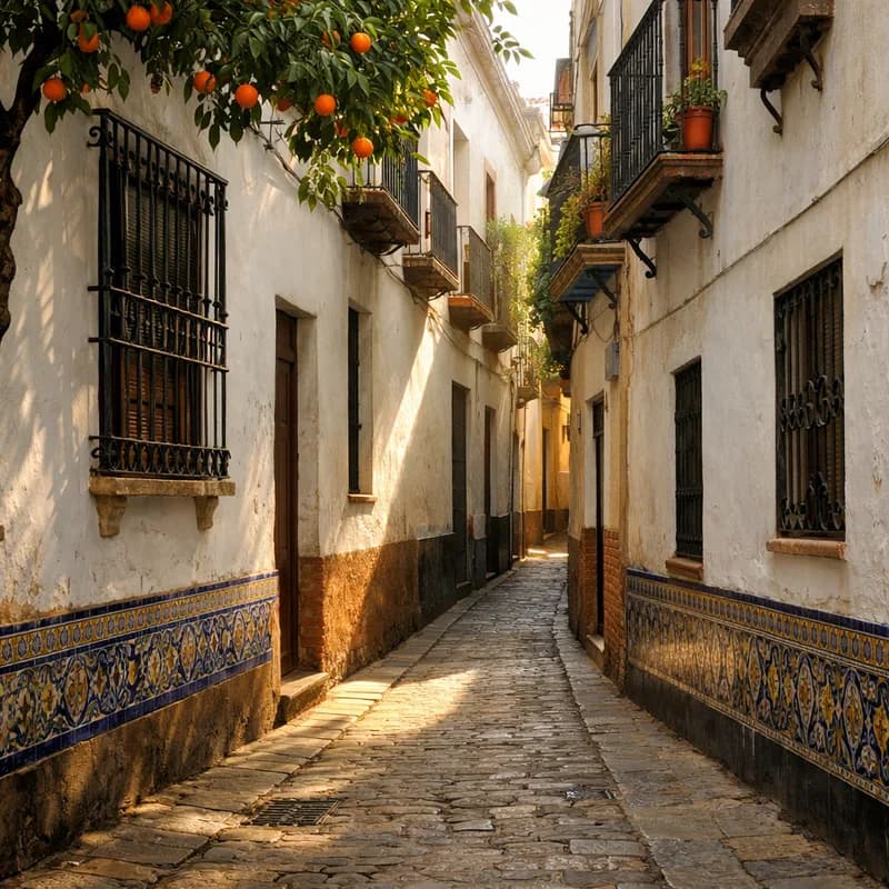 A lane in the old quarter of Seville