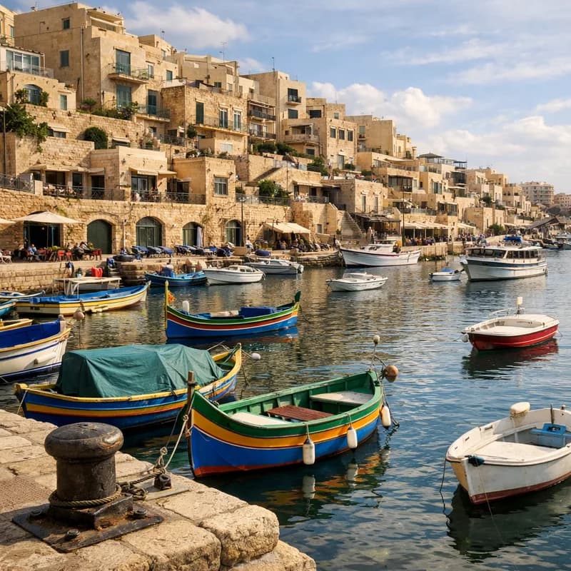 The harbour in St. Julian's