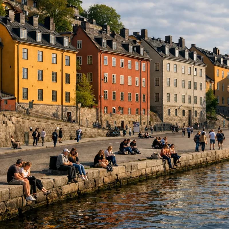 The waterside in Stockholm