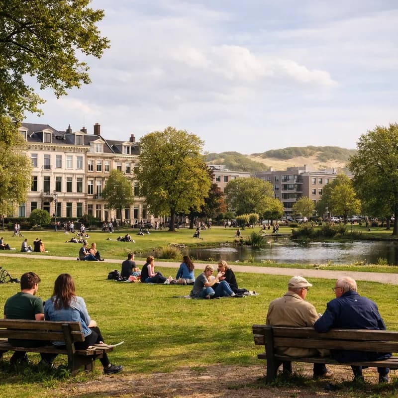 A city park in The Hague