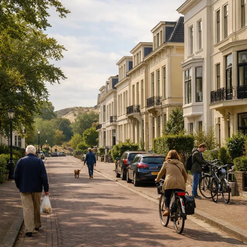 A residential street in The Hague