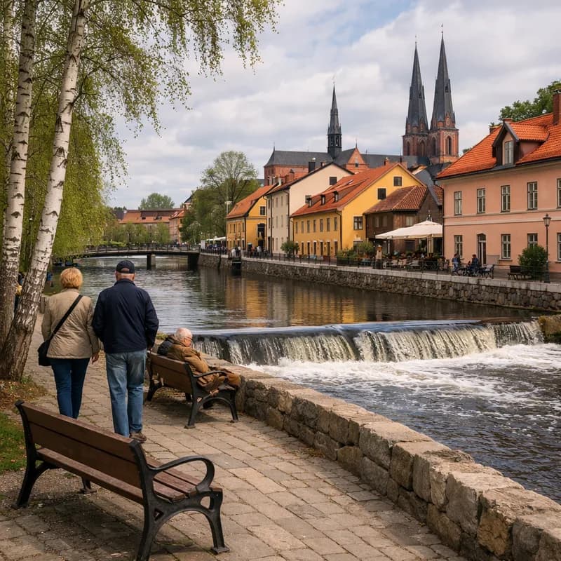 The university quarter of Uppsala