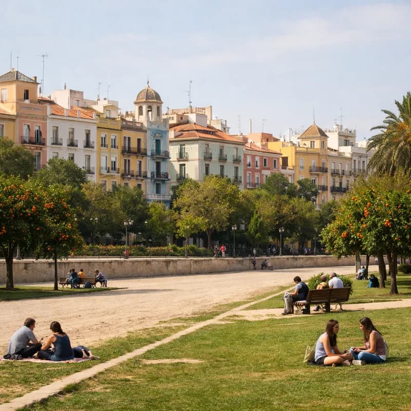 A city park in Valencia