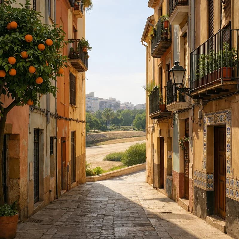 A lane in the old quarter of Valencia