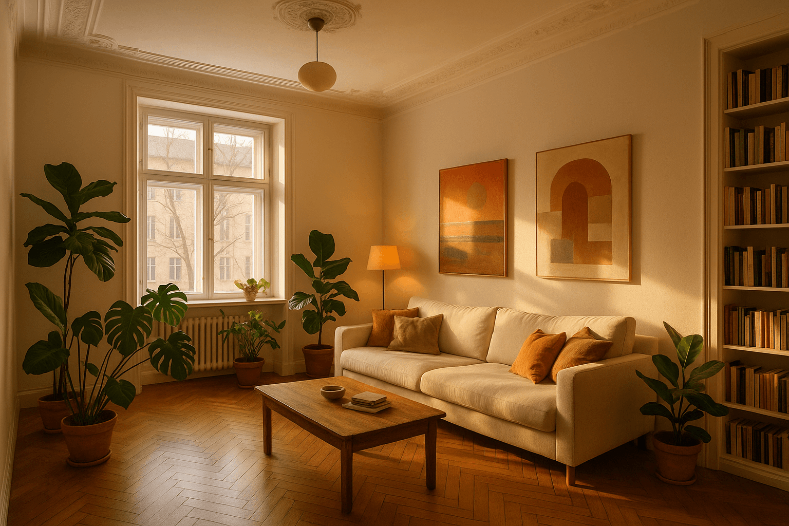 A lived-in flat for a home swap