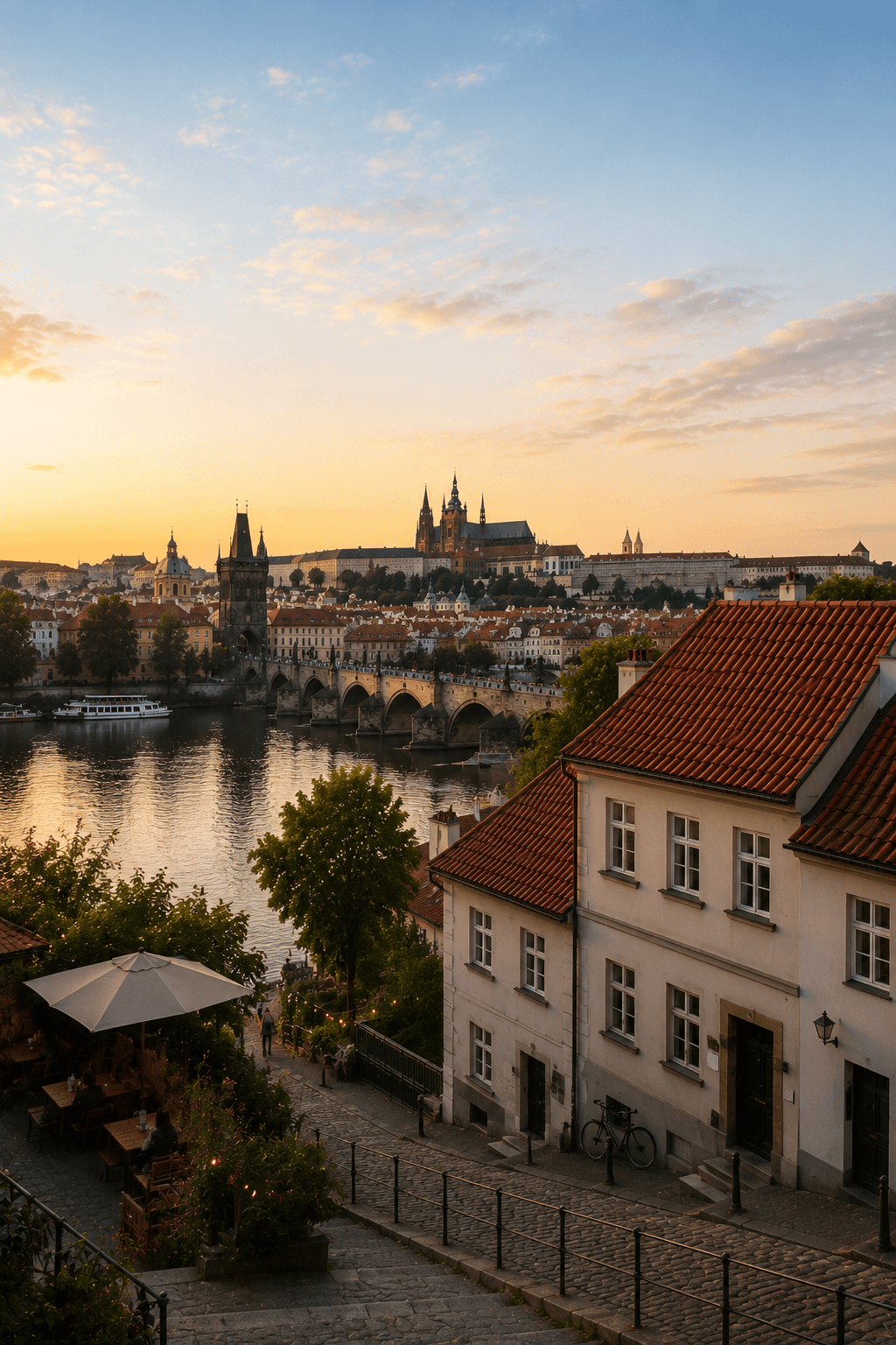 Street view in Prague
